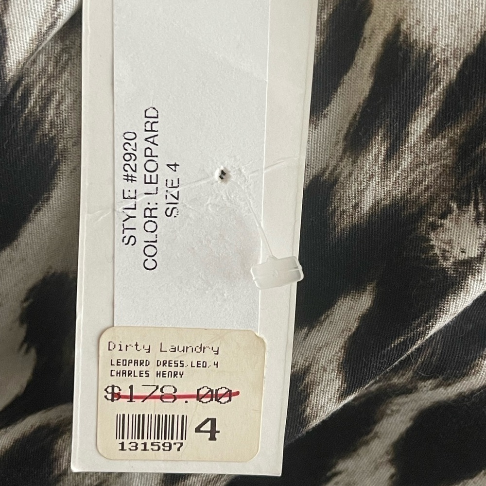 Charles Henry Animal Print dress NWT - Picture 5 of 6